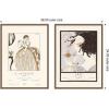 image:imageKate and Laurel Arly 1921 Alexandre Jacovleff amp A Janesich 1920 Edouard Halouze 2 Piece Framed Canvas Wall Art Set by Nostalgia Prints Sylvie Beaded Dark Gold Vintage Person Art for Wall Decor