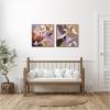 image:imageKate and Laurel Azure Leaves and Stems Set of 2 22x22 Framed Canvas Wall Art Set by Inkheart Designs Sylvie Dark Gold Modern Flowers Abstract Art for Wall Decor Living Room Bedroom