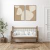 image:imageKate and Laurel Balance 01amp 02 2 Piece Framed Canvas Wall Art Set by Gabrielly Guedes Sylvie Walnut Modern Contemporary Abstract Art for Wall Decor