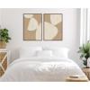 image:imageKate and Laurel Balance 01amp 02 2 Piece Framed Canvas Wall Art Set by Gabrielly Guedes Sylvie Walnut Modern Contemporary Abstract Art for Wall Decor