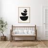 image:imageKate and Laurel Black Geometric Abstract 1 Framed Canvas Wall Art by July Art Prints 18 x 24 Sylvie Natural Black amp White Abstract Art for Wall Decor Living Room BedroomNatural