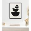 image:imageKate and Laurel Black Geometric Abstract 1 Framed Canvas Wall Art by July Art Prints 18 x 24 Sylvie Natural Black amp White Abstract Art for Wall Decor Living Room BedroomBlack