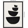 image:imageKate and Laurel Black Geometric Abstract 1 Framed Canvas Wall Art by July Art Prints 18 x 24 Sylvie Natural Black amp White Abstract Art for Wall Decor Living Room BedroomBlack