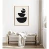 image:imageKate and Laurel Black Geometric Abstract 1 Framed Canvas Wall Art by July Art Prints 18 x 24 Sylvie Natural Black amp White Abstract Art for Wall Decor Living Room BedroomNatural
