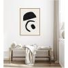 image:imageKate and Laurel Black Geometric Abstract 3 Framed Canvas Wall Art by July Art Prints 18 x 24 Sylvie Black Black amp White Abstract Art for Wall Decor Living Room BedroomNatural