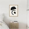 image:imageKate and Laurel Black Geometric Abstract 3 Framed Canvas Wall Art by July Art Prints 18 x 24 Sylvie Black Black amp White Abstract Art for Wall Decor Living Room BedroomNatural