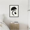 image:imageKate and Laurel Black Geometric Abstract 3 Framed Canvas Wall Art by July Art Prints 18 x 24 Sylvie Black Black amp White Abstract Art for Wall Decor Living Room BedroomBlack