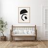 image:imageKate and Laurel Black Geometric Abstract 3 Framed Canvas Wall Art by July Art Prints 18 x 24 Sylvie Black Black amp White Abstract Art for Wall Decor Living Room BedroomNatural