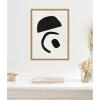 image:imageKate and Laurel Black Geometric Abstract 3 Framed Canvas Wall Art by July Art Prints 18 x 24 Sylvie Black Black amp White Abstract Art for Wall Decor Living Room BedroomNatural