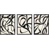 image:imageKate and Laurel Black Twist 13 and 4 Set of 3 18x24 Framed Canvas Wall Art Set by Alicia Bock Sylvie Black Modern Abstract Art for Wall Decor Living Room Bedroom