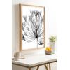 image:imageKate and Laurel Blake Bell Agapanthus X Ray Floral BW Framed Printed Glass Wall Art by The Creative Bunch Studio 18x24 Natural Decorative Modern Flower Art Print for Wall