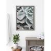 image:imageKate and Laurel Blake Botanical Succulent Plants 2 Framed Printed Glass Wall Art by The Creative Bunch Studio 18x24 Gray Succulent Art for Wall