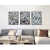image:imageKate and Laurel Blake Botanical Succulent Plants 2 Framed Printed Glass Wall Art by The Creative Bunch Studio 18x24 Gray Succulent Art for Wall