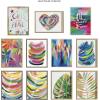image:imageKate and Laurel Blake Brushstroke 120 Framed Printed Glass Wall Art by Jessi Raulet of Ettavee 18x24 Gray Decorative Colorful Abstract Art Print for Wall