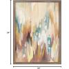 image:imageKate and Laurel Blake Brushstroke 133 Framed Printed Glass Wall Art by Jessi Raulet of Ettavee 18x24 Gold Neutral Abstract Wall DecorGold