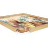 image:imageKate and Laurel Blake Brushstroke 133 Framed Printed Glass Wall Art by Jessi Raulet of Ettavee 18x24 Gold Neutral Abstract Wall DecorNatural