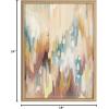 image:imageKate and Laurel Blake Brushstroke 133 Framed Printed Glass Wall Art by Jessi Raulet of Ettavee 18x24 Gold Neutral Abstract Wall DecorNatural