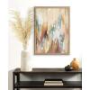 image:imageKate and Laurel Blake Brushstroke 133 Framed Printed Glass Wall Art by Jessi Raulet of Ettavee 18x24 Gold Neutral Abstract Wall DecorNatural