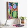image:imageKate and Laurel Blake Circle of Love Framed Printed Glass Wall Art by Caleb Griswold 18x24 Natural Colorful Abstract Dcor for Wall