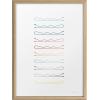 image:imageKate and Laurel Blake Colorful Bobby Pins Framed Printed Glass Wall Art by Leonora Jennifer Benza of Yellow Heart Art 18 x 24 Natural Colorful Art for Wall