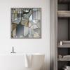image:imageKate and Laurel Blake Deco Nadeau 2 Framed Printed Acrylic Wall Art by Leah Nadeau 24x24 Gray Decorative Abstract Art Print for Wall