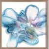 image:imageKate and Laurel Blake Indigo Blooms Framed Printed Acrylic Wall Art by Xizhou Xie 24x24 Natural Modern Abstract Bright Botanical Flower ArtGold