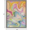 image:imageKate and Laurel Blake Marble 27 Framed Printed Glass Wall Art by Jessi Raulet of Ettavee 18x24 Gray Bright Abstract Wall Dcor