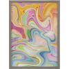 image:imageKate and Laurel Blake Marble 27 Framed Printed Glass Wall Art by Jessi Raulet of Ettavee 18x24 Gray Bright Abstract Wall Dcor