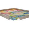 image:imageKate and Laurel Blake Marble 27 Framed Printed Glass Wall Art by Jessi Raulet of Ettavee 18x24 Gray Bright Abstract Wall Dcor