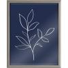 image:imageKate and Laurel Blake Modern Blue Botanical Line Sketch Print 2 Framed Printed Glass Wall Art by The Creative Bunch Studio 16 x 20 Natural Decorative Nature Art for WallGray