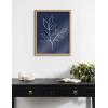 image:imageKate and Laurel Blake Modern Blue Botanical Line Sketch Print 2 Framed Printed Glass Wall Art by The Creative Bunch Studio 16 x 20 Natural Decorative Nature Art for WallNatural