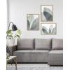 image:imageKate and Laurel Blake Modern Green Leaf Botanical Framed Printed Glass Wall Art by The Creative Bunch Studio 18x24 Natural Decorative Nature Themed Art for Wall