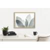 image:imageKate and Laurel Blake Modern Green Leaf Botanical III Framed Printed Glass Wall Art by The Creative Bunch Studio 18x24 Natural Decorative Botanical Glass Art for Wall