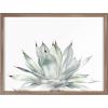 image:imageKate and Laurel Blake Parrys Agave Framed Printed Glass Wall Art by Emily Marie Watercolors 18x24 Gold Modern Botanical Succulent Wall DcorGold