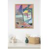 image:imageKate and Laurel Blake Scaffolding Framed Printed Glass Wall Art by Caleb Griswold 18x24 Natural Colorful Abstract Dcor for Wall