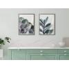 image:imageKate and Laurel Blake Senecio 1 Framed Printed Glass Wall Art by Emiko and Mark Franzen of F2Images 18x24 Gray Decorative Botanical Art for Wall