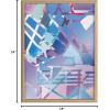 image:imageKate and Laurel Blake Singing the Blues Framed Printed Glass Wall Art by Caleb Griswold 18x24 Natural Colorful Abstract Dcor for Wall