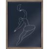image:imageKate and Laurel Blake Sometimes When you Fall You Fly Blue Framed Printed Glass Wall Art by Maggie Stephenson 18x24 Gold Decorative Space Inspired Art for Wall