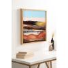 image:imageKate and Laurel Blake Sonoran Desert Framed Printed Acrylic Wall Art by Xizhou Xie 24x24 Natural Modern Abstract Bright Landscape Art for Wall