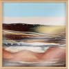 image:imageKate and Laurel Blake Sonoran Desert Framed Printed Acrylic Wall Art by Xizhou Xie 24x24 Natural Modern Abstract Bright Landscape Art for Wall