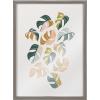 image:imageKate and Laurel Blake Tropical Leaves 02 Framed Printed Glass Wall Art by Alicia Schultz 18 x 24 Natural Decorative Tropical Art for WallGray
