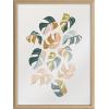 image:imageKate and Laurel Blake Tropical Leaves 02 Framed Printed Glass Wall Art by Alicia Schultz 18 x 24 Natural Decorative Tropical Art for WallNatural