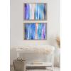 image:imageKate and Laurel Blake Tropical Tides Framed Printed Glass Wall Art by Xizhou Xie 18x24 Natural Modern Abstract Bright Landscape Art for Wall