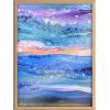 image:imageKate and Laurel Blake Tropical Tides Framed Printed Glass Wall Art by Xizhou Xie 18x24 Natural Modern Abstract Bright Landscape Art for Wall