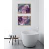 image:imageKate and Laurel Blake Yours Truly Framed Printed Glass Wall Art by Kristy Campbell 18x24 Natural Bold Dramatic Flower Art for Wall Home DecorNatural
