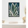 image:imageKate and Laurel Blue Flora 1 Framed Canvas Wall Art by Alicia Bock 18 x 24 Sylvie Black Modern Abstract Flowers Art for Wall Decor Living Room Bedroom
