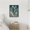 image:imageKate and Laurel Blue Flora 1 Framed Canvas Wall Art by Alicia Bock 18 x 24 Sylvie Black Modern Abstract Flowers Art for Wall Decor Living Room Bedroom