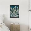 image:imageKate and Laurel Blue Flora 2 Framed Canvas Wall Art by Alicia Bock 18 x 24 Sylvie Black Modern Abstract Nature Art for Wall Decor Living Room Bedroom