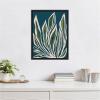 image:imageKate and Laurel Blue Flora 2 Framed Canvas Wall Art by Alicia Bock 18 x 24 Sylvie Black Modern Abstract Nature Art for Wall Decor Living Room Bedroom