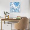image:imageKate and Laurel Blue Skies Cloud Study Framed Canvas Wall Art by Emily Kenney 22 x 22 Sylvie Beaded White Modern Abstract Landscapes Nature Art for Wall Decor Living Room Bedroom